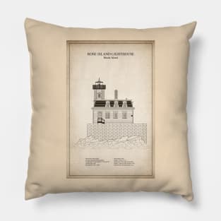 Rose Island Lighthouse - Rhode Island - SD Pillow