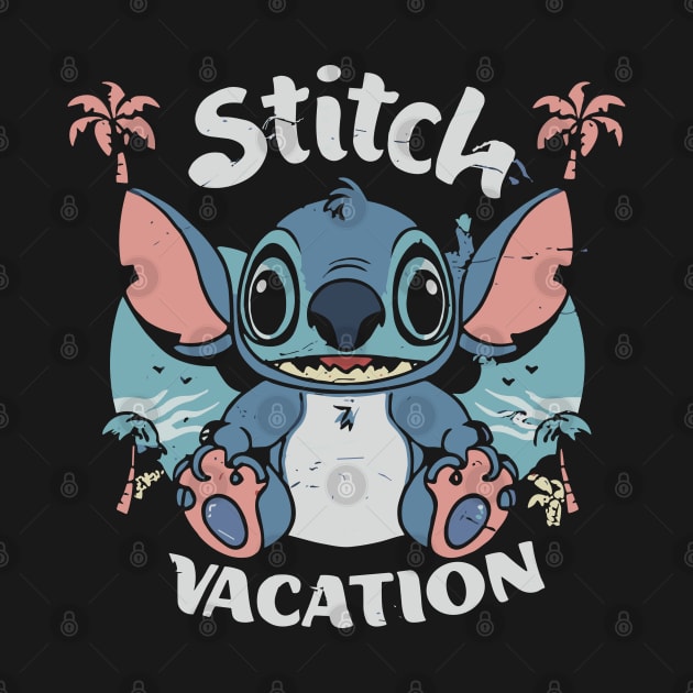 Stitch on vacation by InspiredByTheMagic