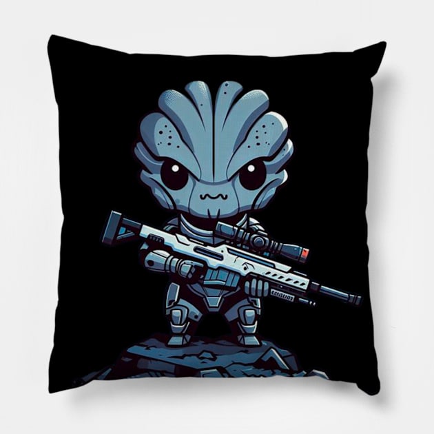 Garrus Vakarian Pillow by ezral