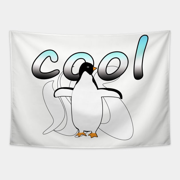 Cool Penguin Tapestry by momomoma