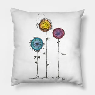 Trinity Flowers Or Dream Catchers Pillow