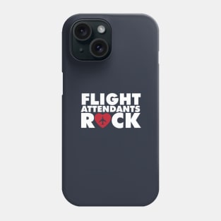 Flight Attendants rock with plane inside hearth Phone Case