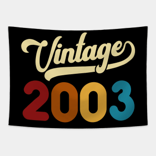2003 Vintage Gift 17th Birthday Retro Style Tapestry