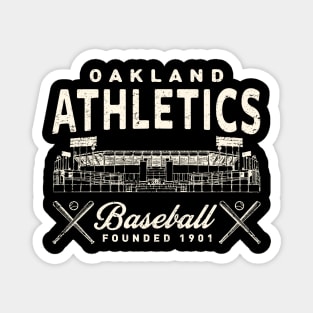 Oakland A's Stadium by Buck Tee Magnet