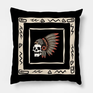 Indian skull Pillow