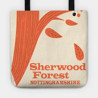 sherwood Forest Nottinghamshire travel poster Tote