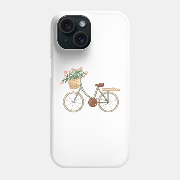 Bike & Flowers Phone Case by Four Seasons Fox