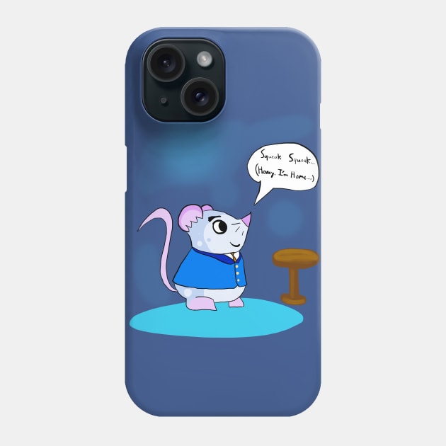 Papa Mouse (Silver Blue) Phone Case by VixenwithStripes