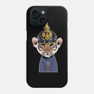 Tiger cub with spike helmet. Phone Case