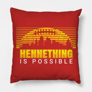 HenneThing Is Possible Kansas City Retro Vintage KC Football Pillow