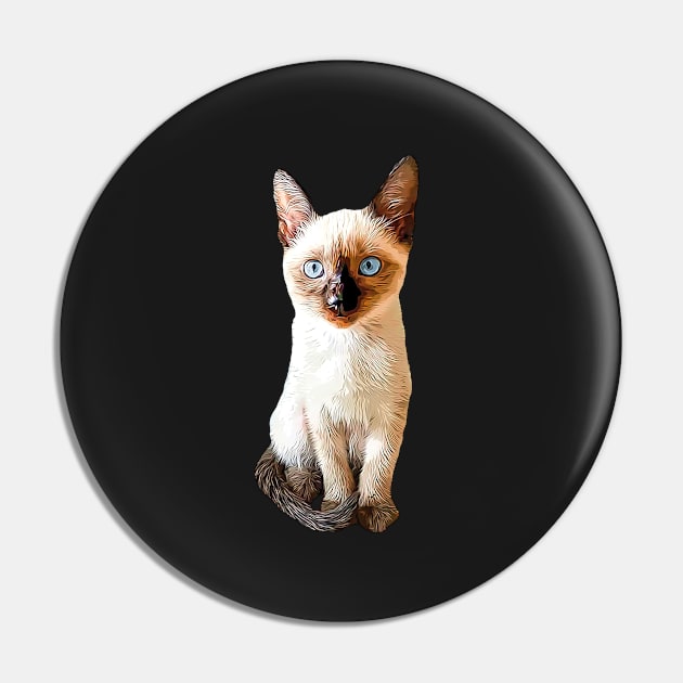 Siamese Kitten Gorgeous cat Pin by ElegantCat