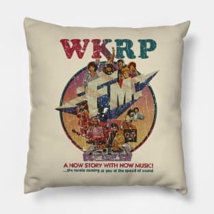 WKRP RADIO FM -VINTAGE RETRO STYLE Pillow