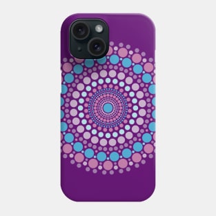 Purple Mandala Dotted Phone Case