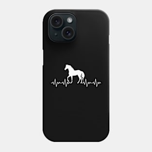 Horse Heartbeat Gift For Horse Lovers Phone Case