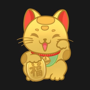 Golden Maneki Neko T-Shirt