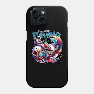 Astronaut Fishing in Space - Colorful Cosmic Father's Day Gift Phone Case