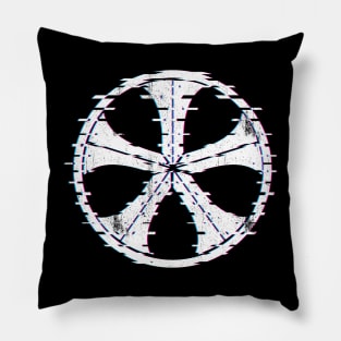 Wandenreich symbol glitch Pillow