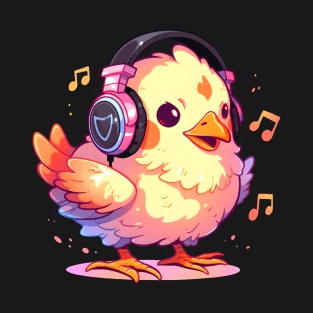 Chick With Headphones T-Shirt