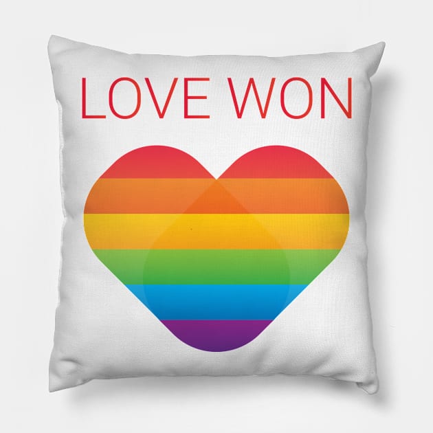 Love Won Pillow by Universe Design