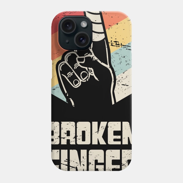 Survivor - Get Well Gift Fractured Broken Finger Phone Case by MeatMan