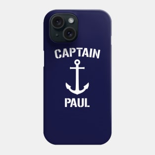 Nautical Captain Paul Personalized Boat Anchor Phone Case