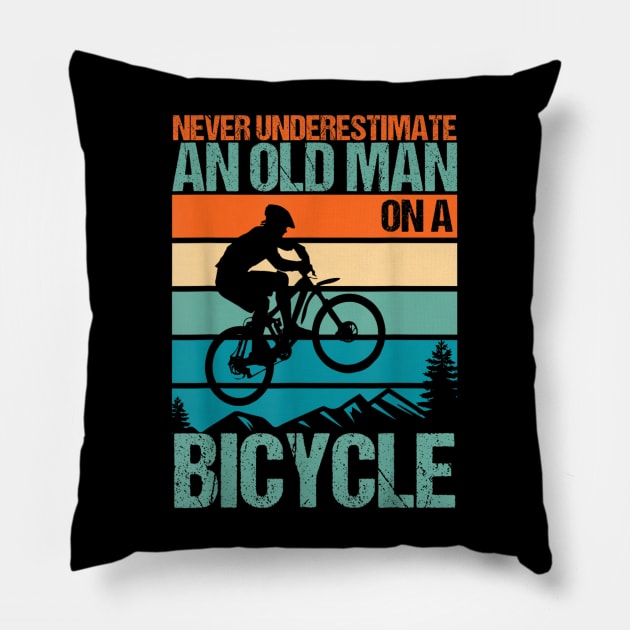 Never Underestimate An Old Guy With A Bicycle Pillow by rhazi mode plagget