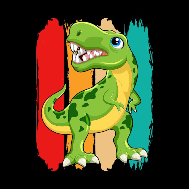Cartoon T-Rex I Kids I Dinosaur I Dino I Tyrannosaurus by Shirtjaeger