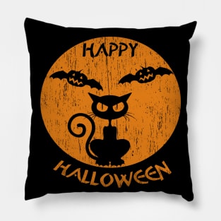 Happy Halloween Cat Pillow