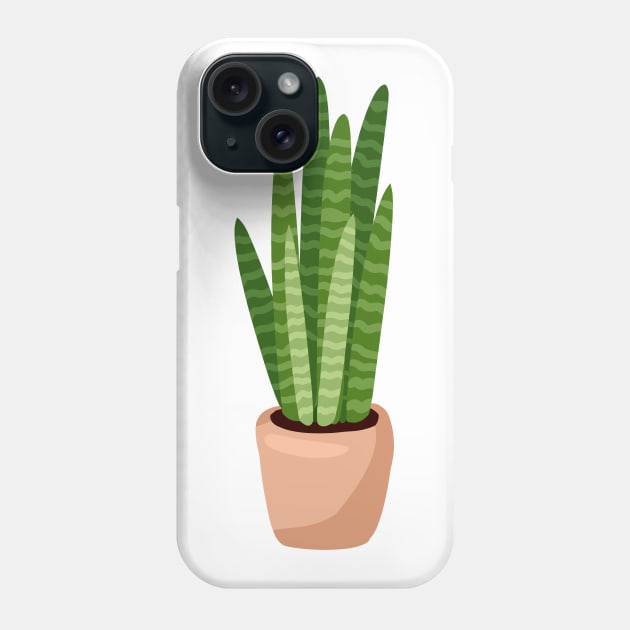 Sansevieria Succulent Phone Case by oixxoart