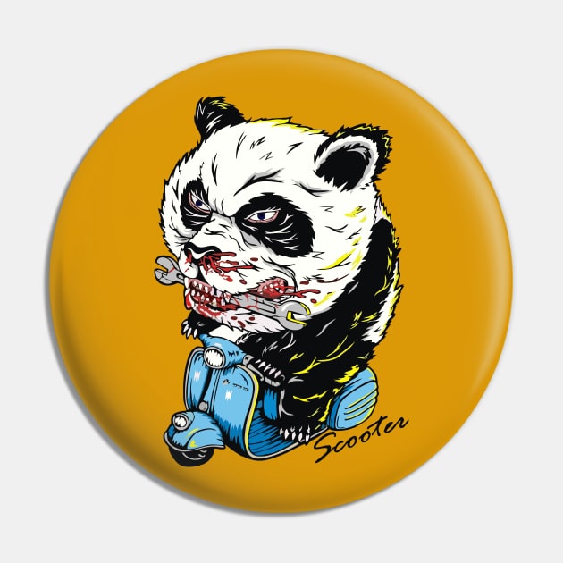 Angry Panda Pin by Putra Samudra21