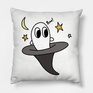 Cute Ghost in Witches Hat, made by EndlessEmporium Pillow