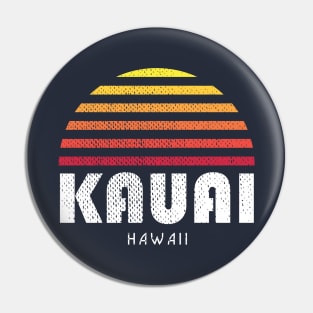 Kauai Hawaii Sunset Vintage Tropical Pin