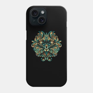 fox floral ornament Phone Case