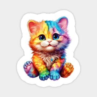 Rainbow Baby Cat Magnet