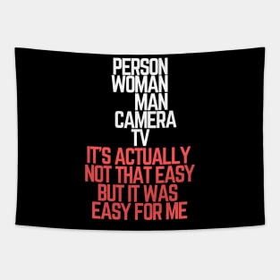 #personwomancameratv Person Woman Man Camera TV it's actually not that easy but it was easy for me Tapestry