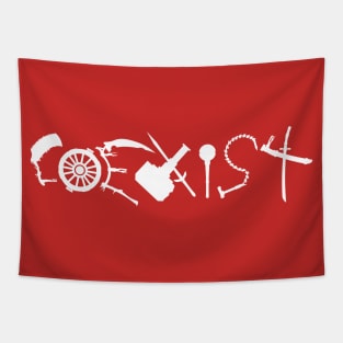 Coexist (Bloodborne) Tapestry