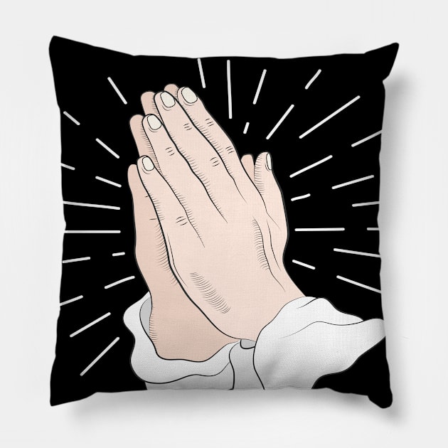 Praying For Santa Monica Pillow by blakelan128