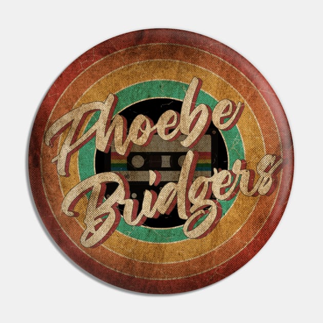 Phoebe Bridgers Vintage Circle Art Pin by antongg