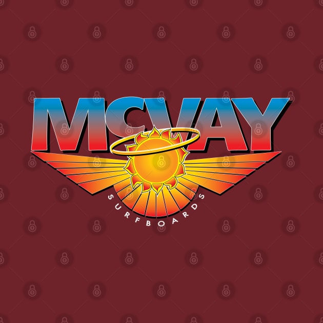 Back Logo McVay Surfboards by McVay Surfboards 