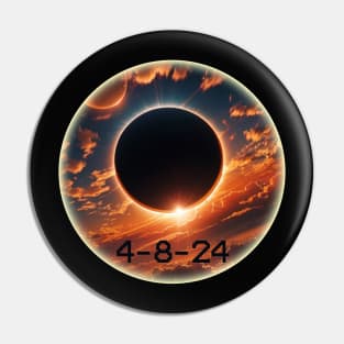 Solar Eclipse 4/8/2024 Pin