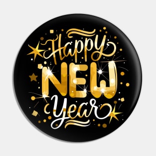 Happy New Year Pin