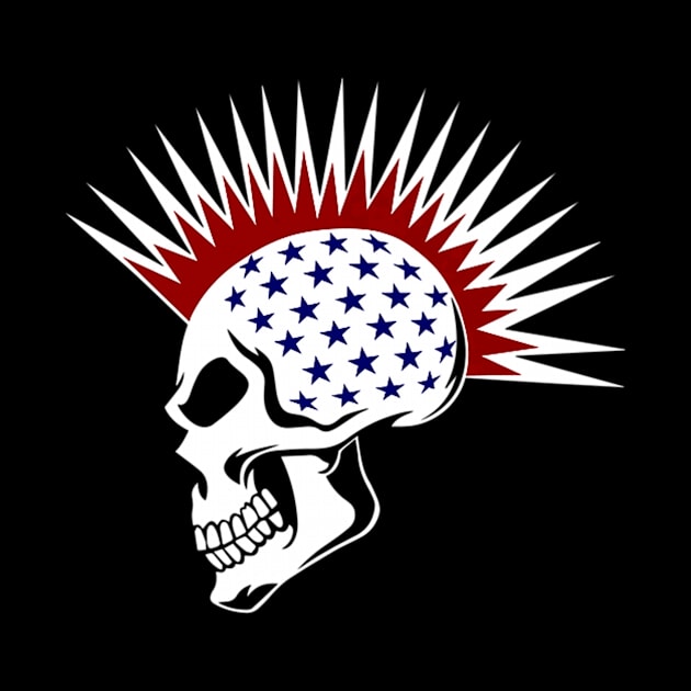 American Skull by Feliz ZombiePunk