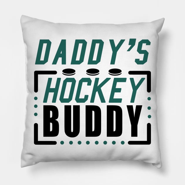 Daddy's Hockey buddy Pillow by KsuAnn