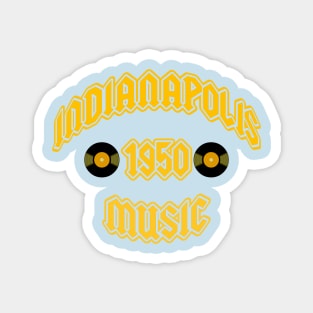 Indianapolis Music 1950 Magnet