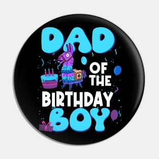 Dad Of The Birthday Boy Llama Dad And Mom Family Party Pin