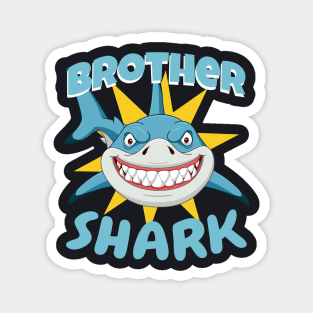 Brother Shark funny Kids Gift Magnet