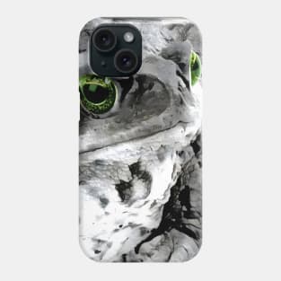 Frog Black and White Spray Paint Wall Phone Case