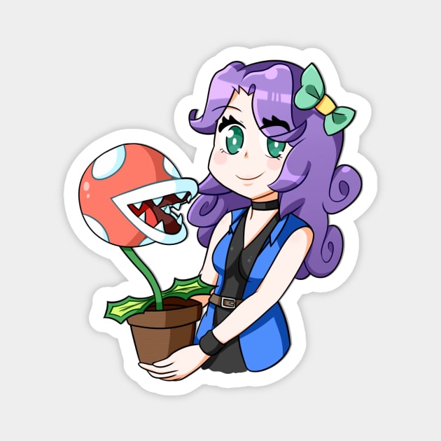 Abigail & Piranha Plant Magnet by Keychain