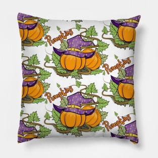 Pumpkins Pattern Art Pillow