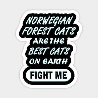 Norwegian Forest Cat  Kitty Saying Magnet